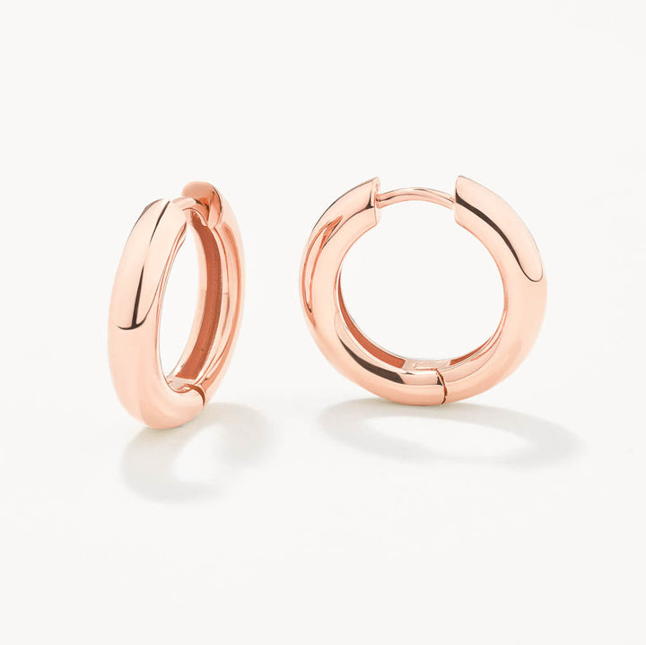 Medley Earrings Midi Curve Hoop Earrings in Rose Gold