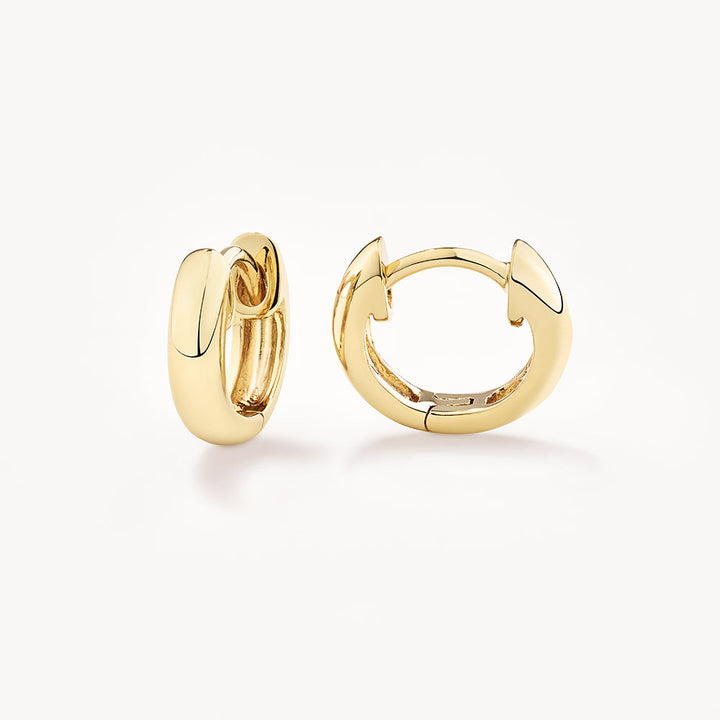 Medley Earrings Midi Huggie Earrings  in Gold