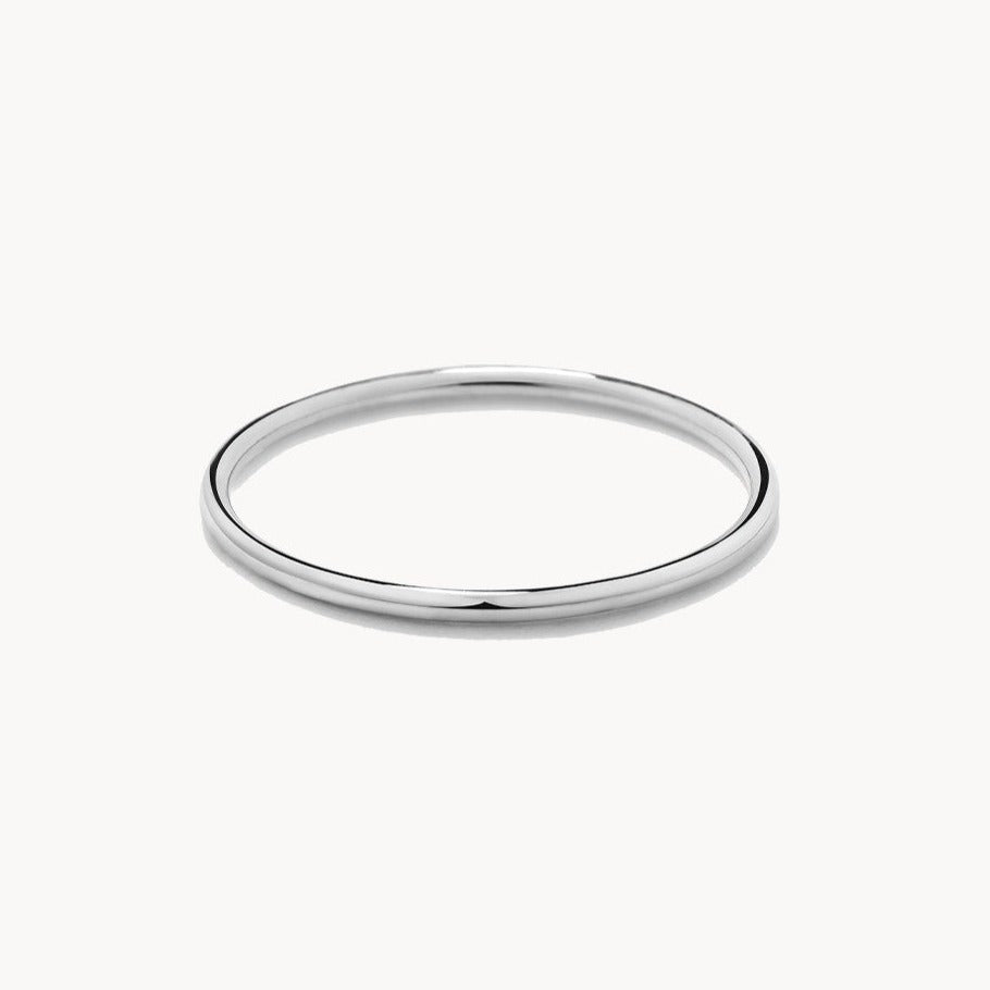 Plain thin outlet silver rings