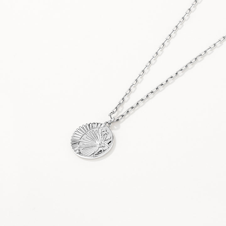Medley Necklace Sun And Moon Pendant Necklace in Silver