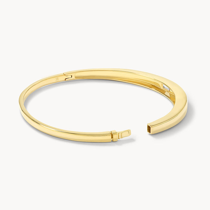 Medley Bangle/Bracelet White Topaz Bangle in Gold