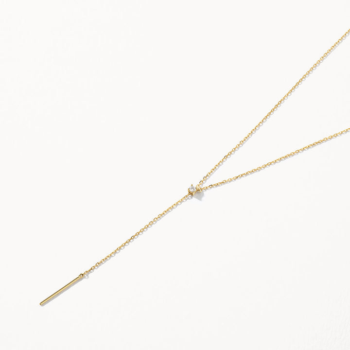 Medley Necklace Diamond Lariat Y Necklace in 10k Gold