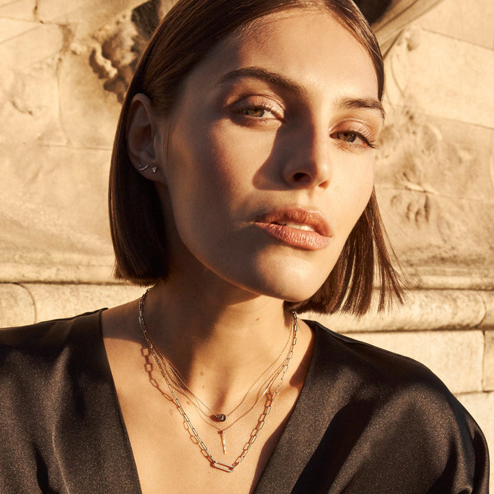 Medley Necklace Diamond Lariat Y Necklace in 10k Gold