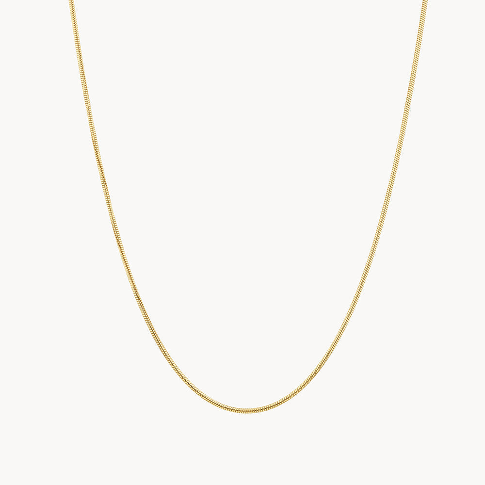 Medley Necklace Fine Snake Chain Necklace in Gold