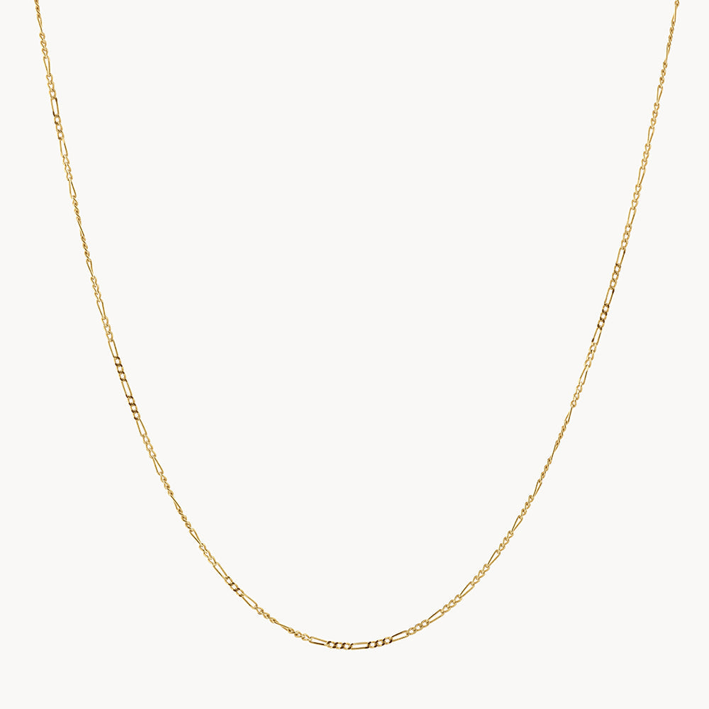 White gold outlet figaro necklace