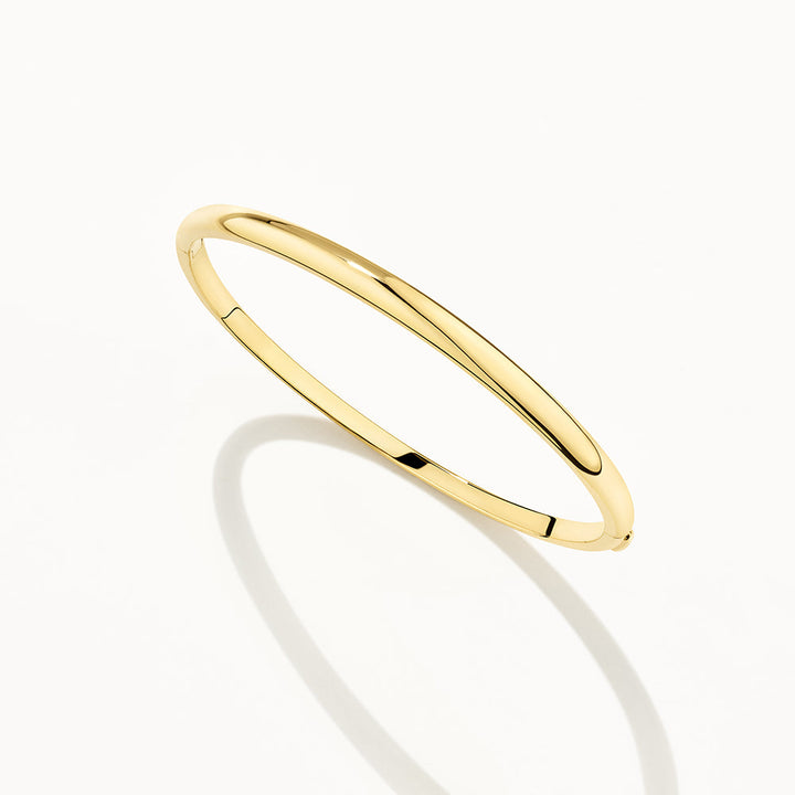 Medley Bangle/Bracelet Polished Plain Bangle in Gold