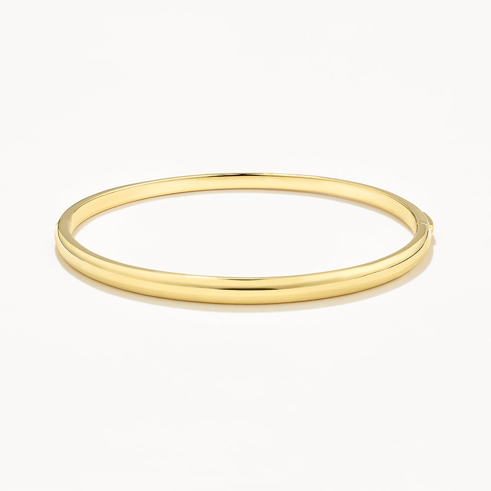 Medley Bangle/Bracelet Polished Plain Bangle in Gold