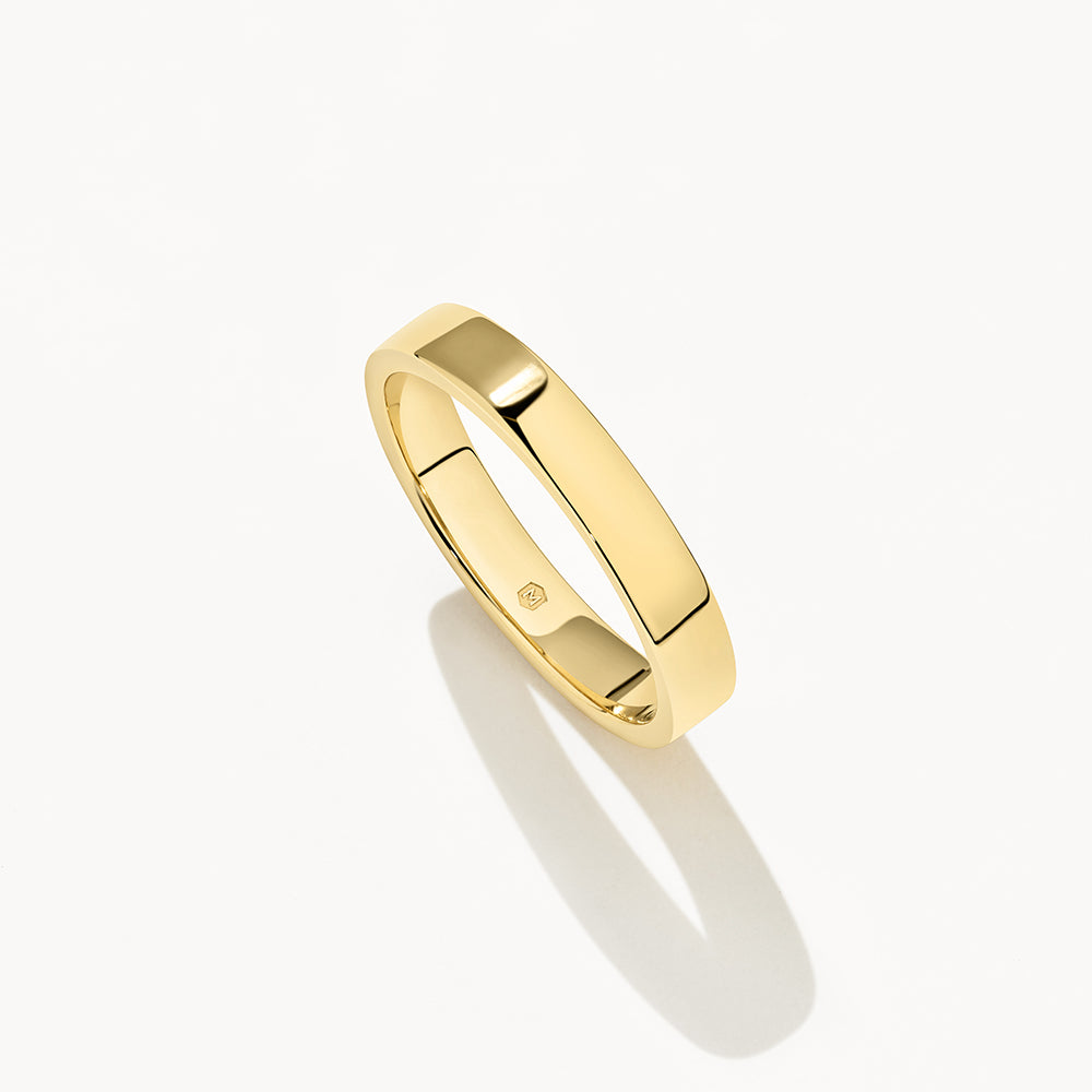 Medley Ring Slim Boyfriend Stacker Ring in Gold