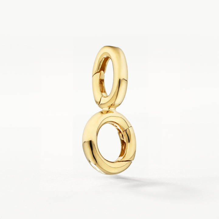 Round Pendant Charm Connector in Gold