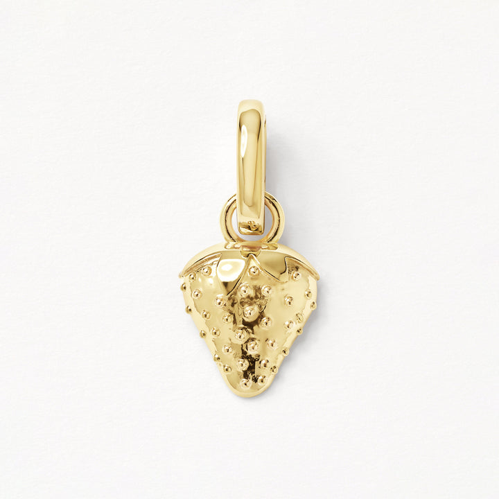 Strawberry Charm Pendant in Gold