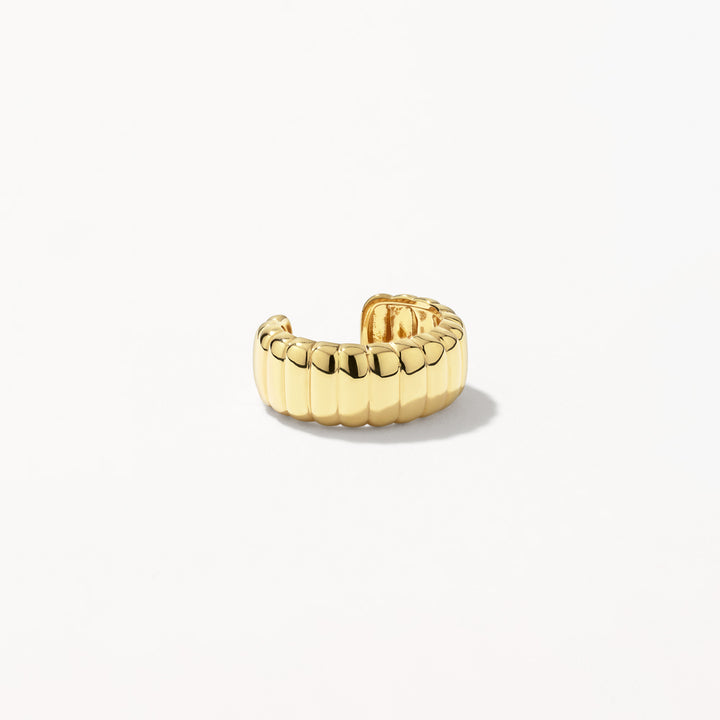 Bubble Dome Ear Cuff in Gold