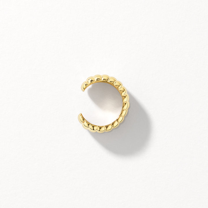 Bubble Dome Ear Cuff in Gold