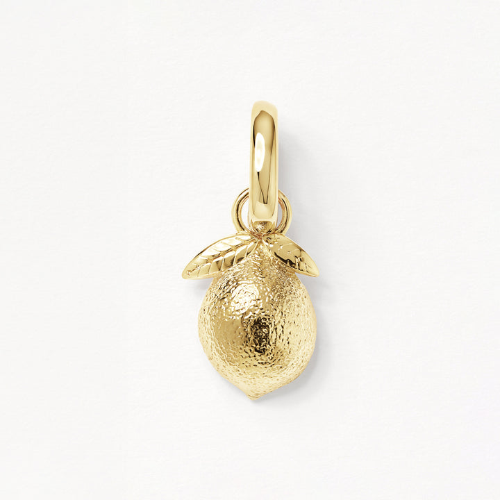 Lemon Charm Pendant in Gold