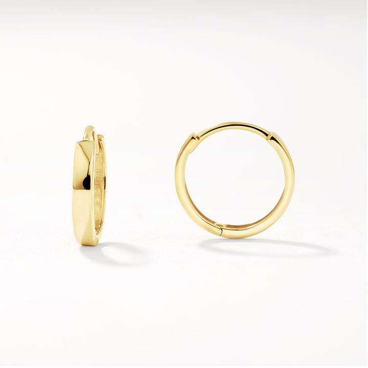 Fine Classic Huggie Earrings in 10k Gold