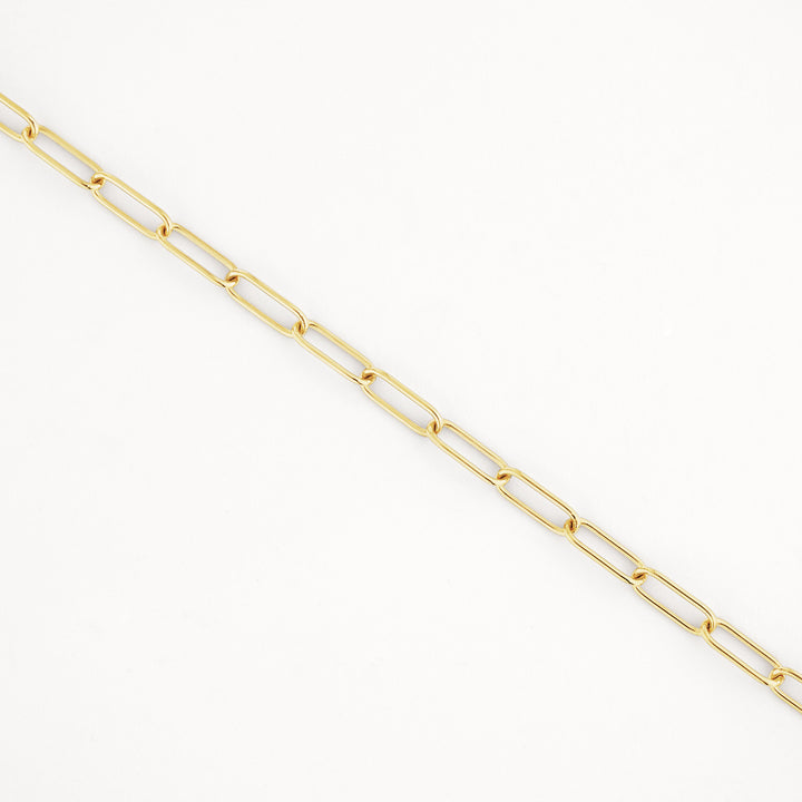 Midi Paperclip Chain Necklace in Gold