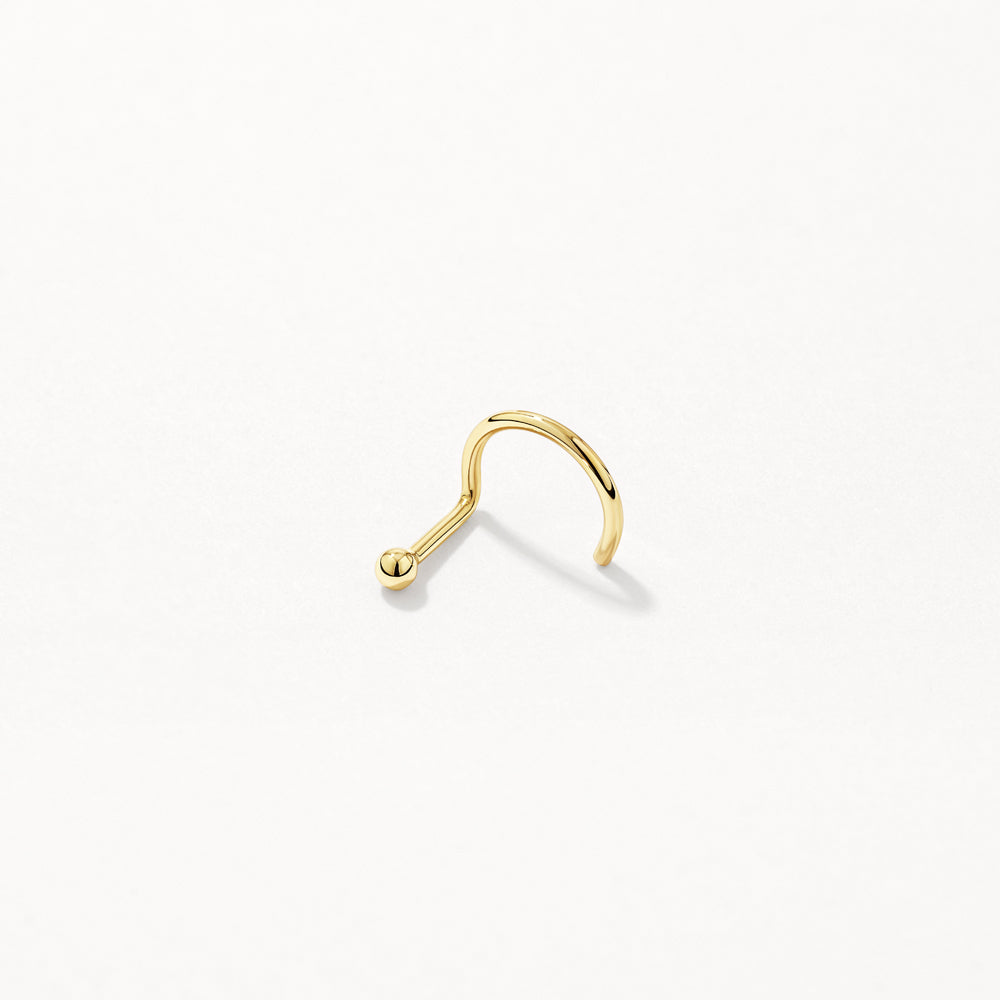 Micro Ball Nose Stud in 10k Gold