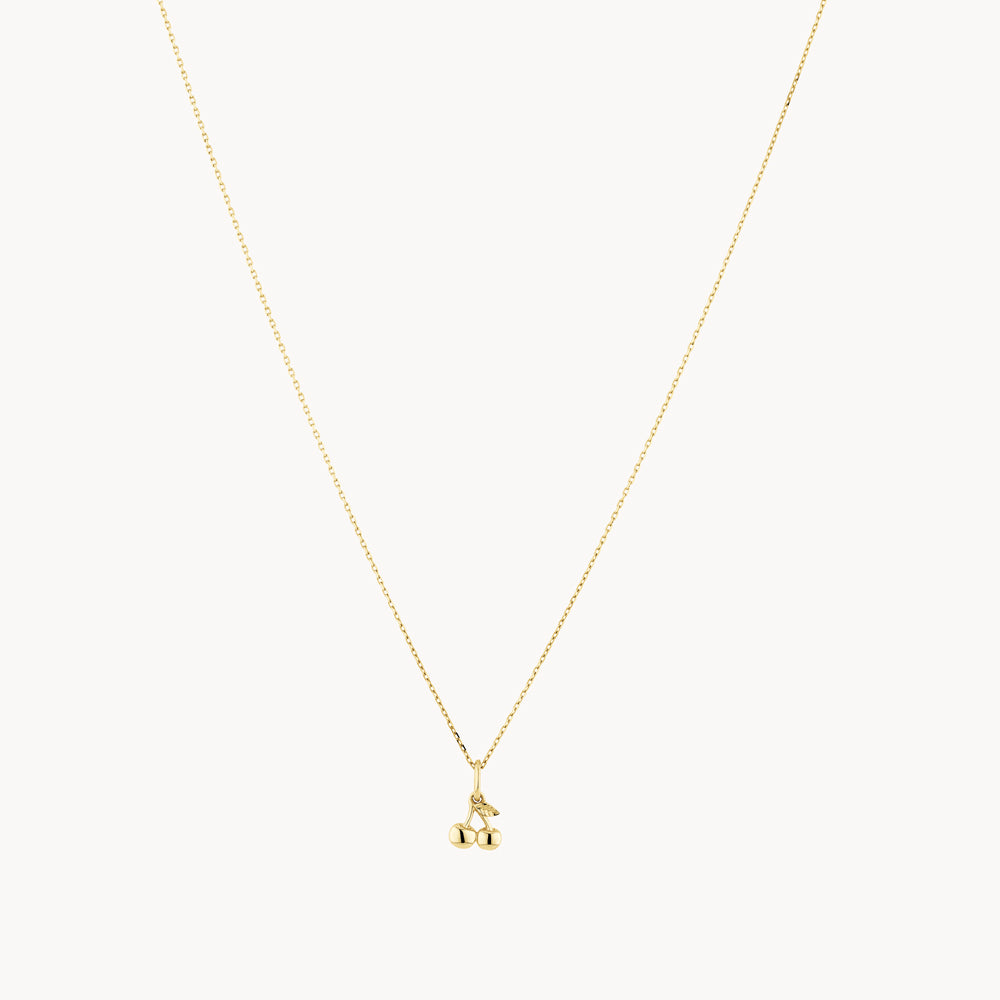 Cherry Pendant Necklace in 10k Gold