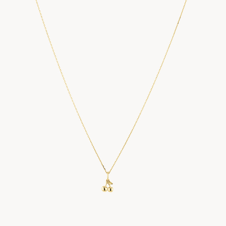 Cherry Pendant Necklace in 10k Gold