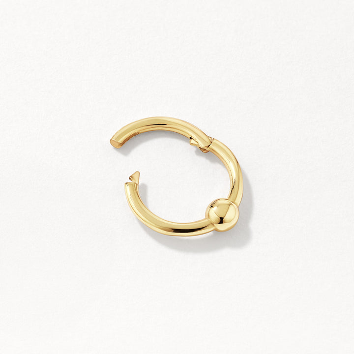 Micro Ball Clicker Single Earring in 10k Gold
