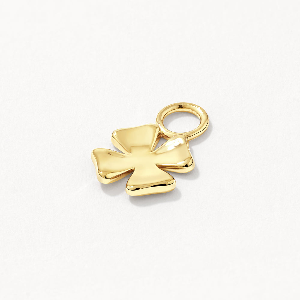 Lucky Clover Earring Charm in Gold