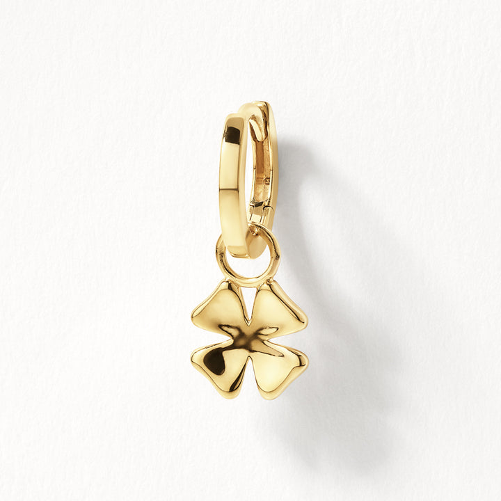 Lucky Clover Earring Charm in Gold