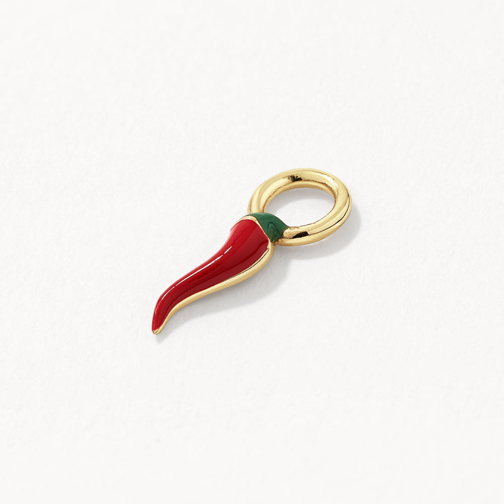 Chilli Earring Charm in Gold