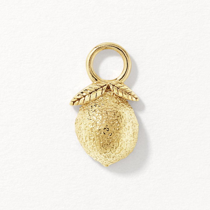 Lemon Earring Charm in Gold