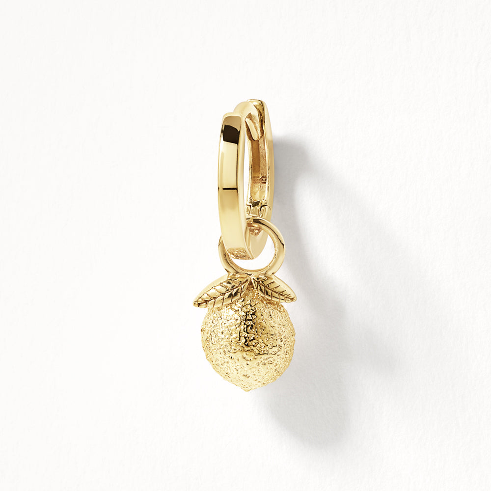 Lemon Earring Charm in Gold