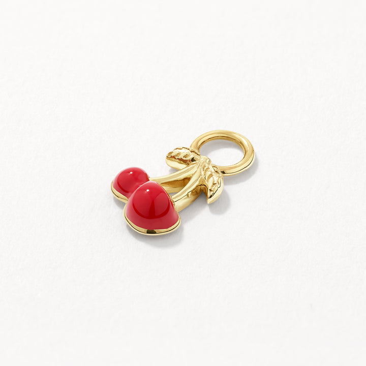 Cherry Earring Charm in Gold