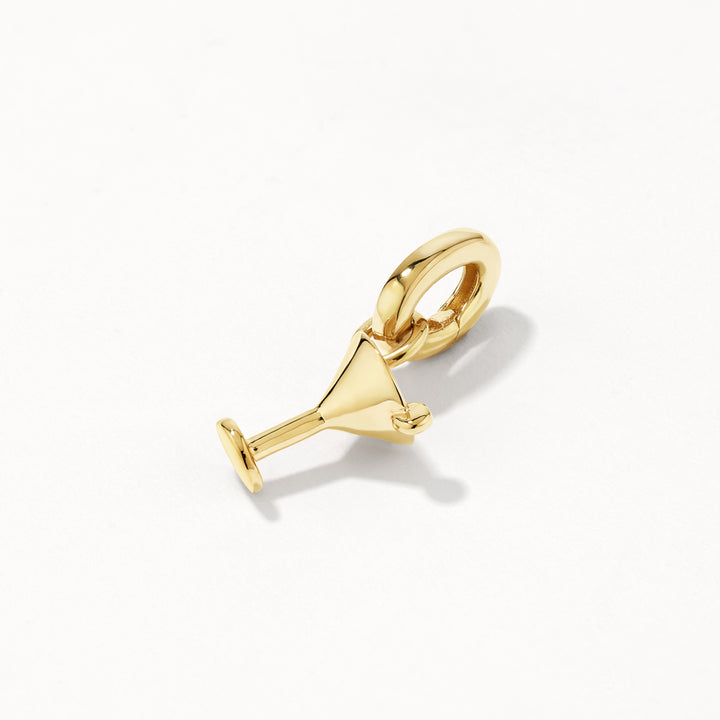 Martini Glass Pendant in Gold