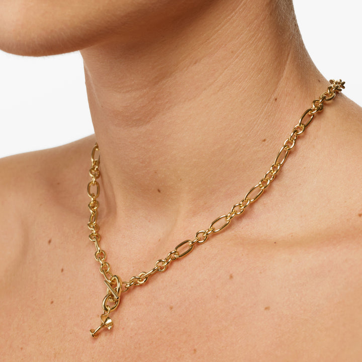 Martini Glass Pendant in Gold
