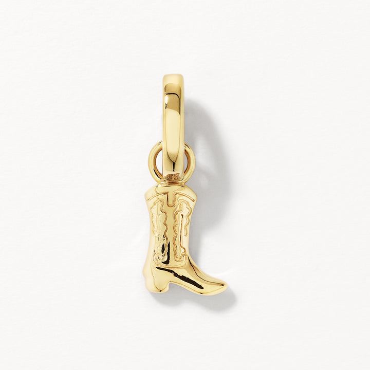 Cowboy Boot Pendant in Gold
