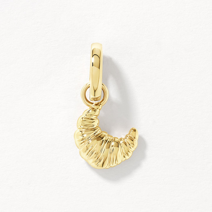 Croissant Pendant Charm in Gold