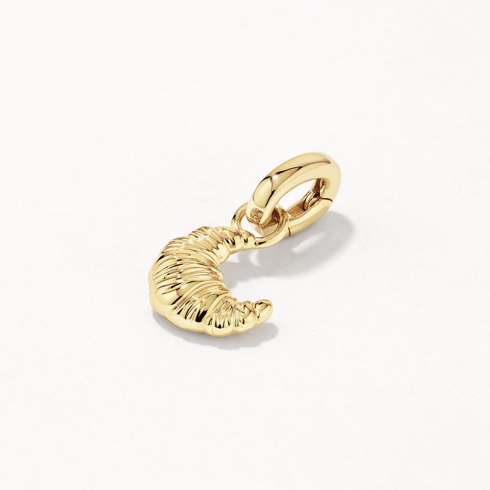 Croissant Pendant Charm in Gold