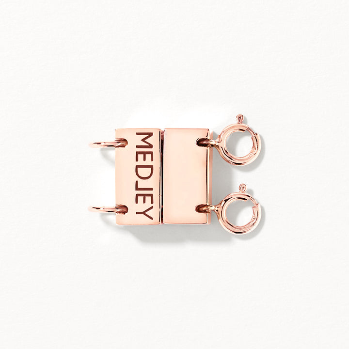 Double Necklace Connector in Rose Gold