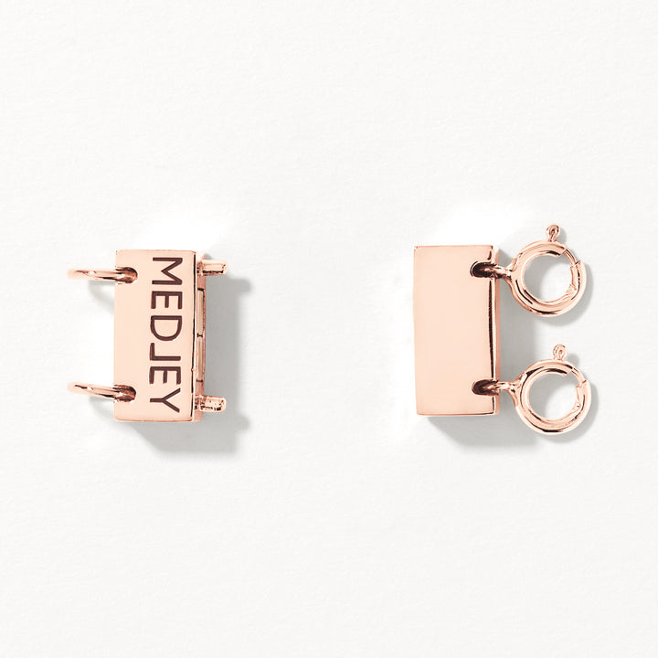 Double Necklace Connector in Rose Gold