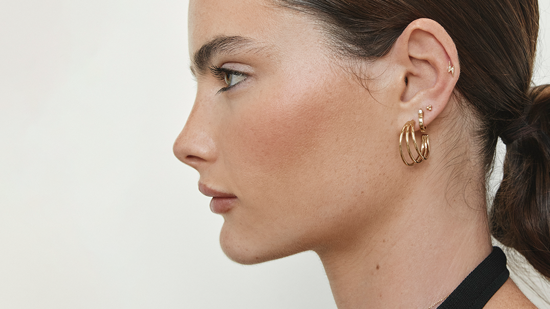 Empire Gold Ball Drop Earrings | Ben-Amun Jewelry