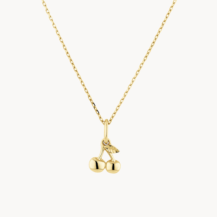Cherry Pendant Necklace in 10k Gold