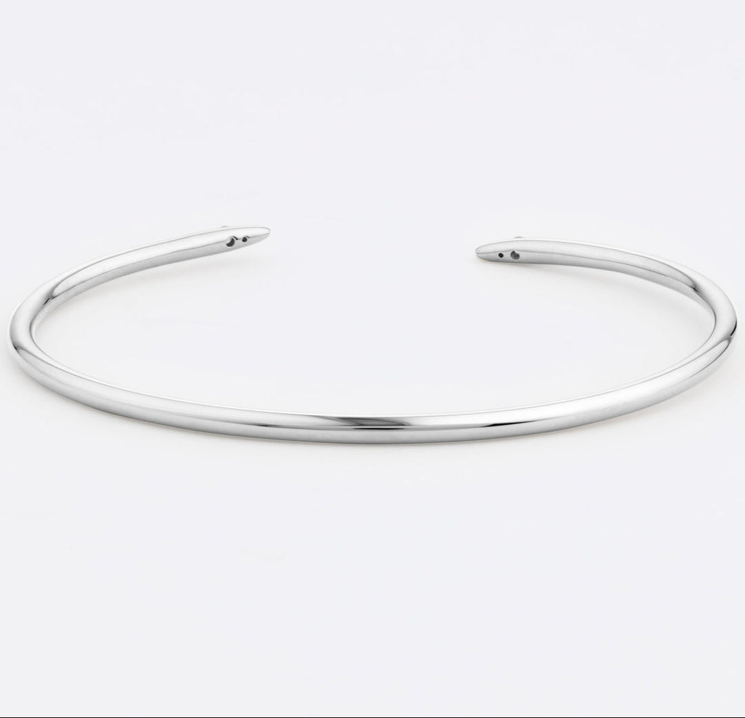 Chasm Bangle in Silver