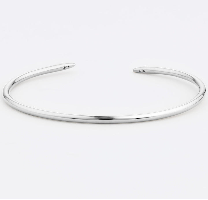 Chasm Bangle in Silver