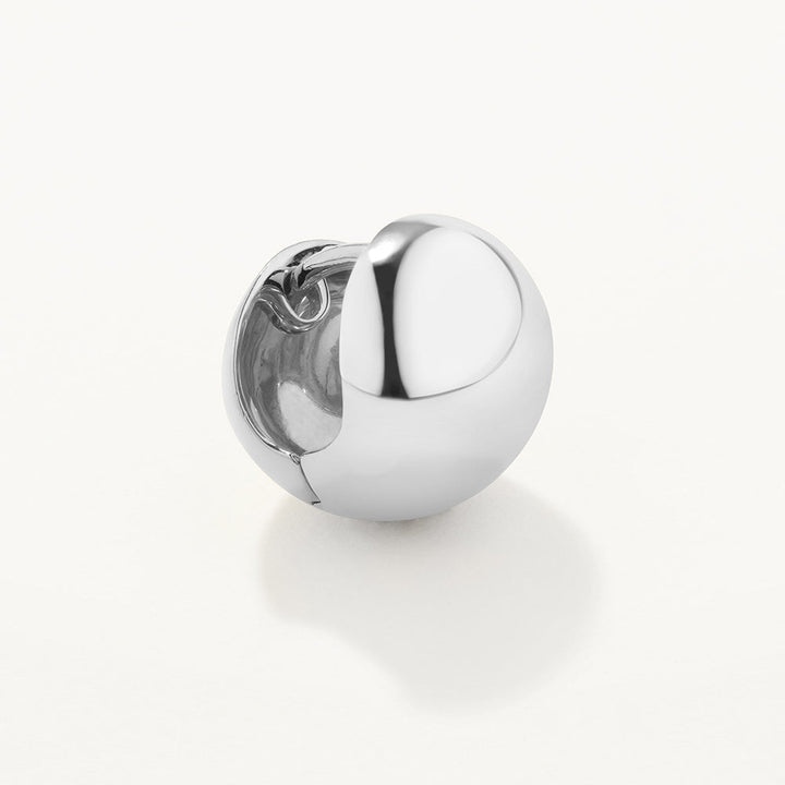 Medley Earrings Ball Huggie Earrings in Silver