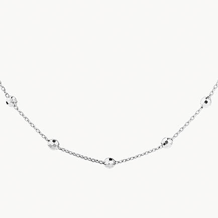 Medley Necklace Bauble Chain Necklace in Silver