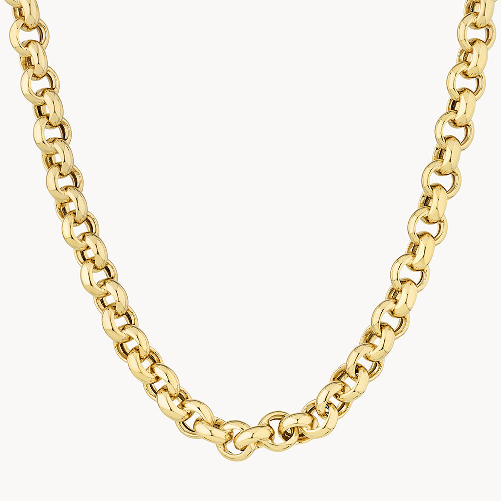 Medley Necklace Belcher Chain Necklace in Gold