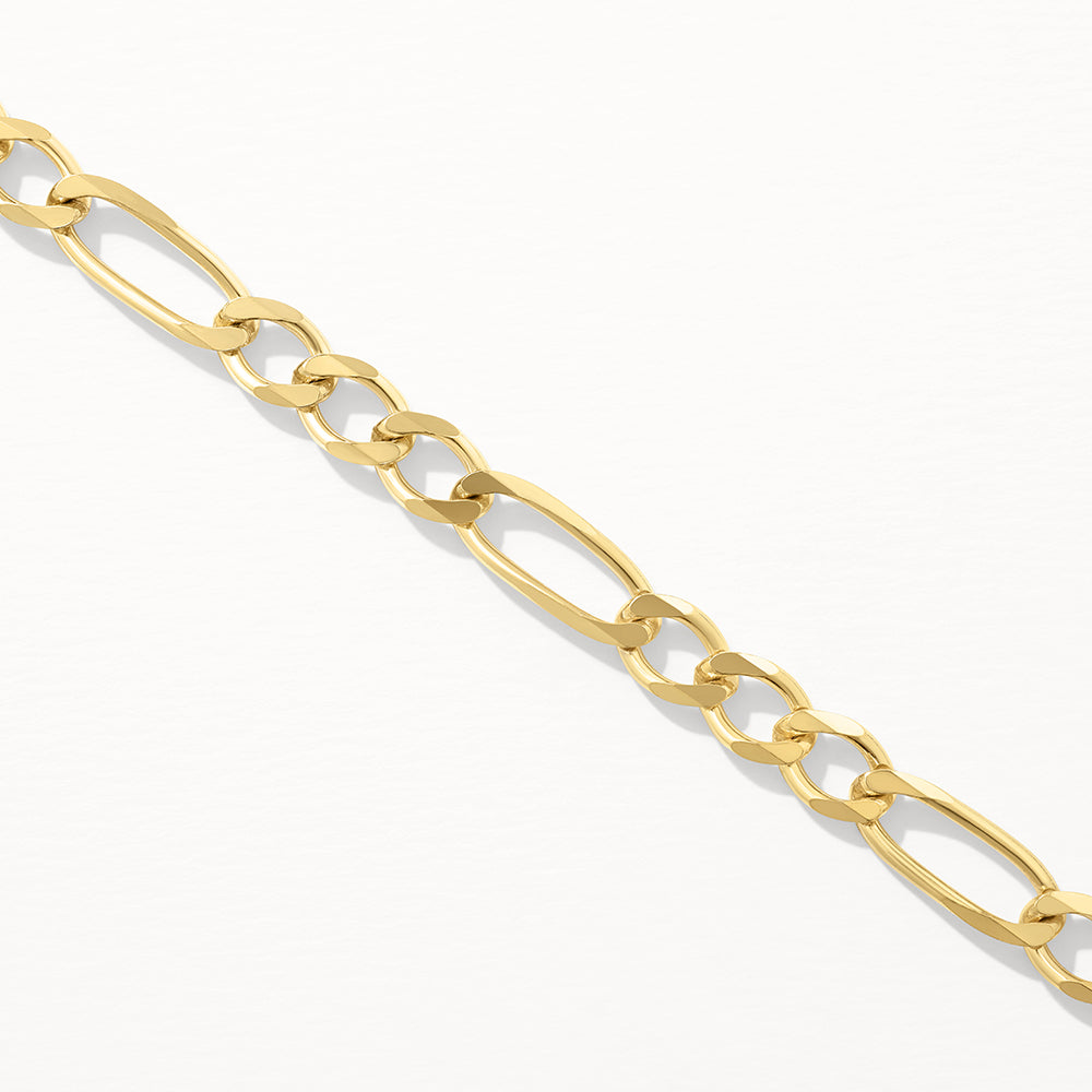 Medley Necklace Boyfriend Figaro Chain in Gold