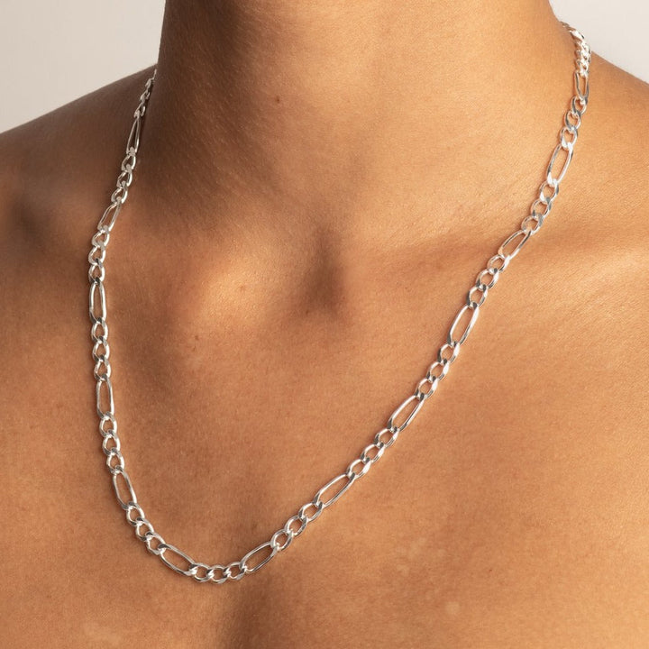 Boyfriend Figaro Chain in Silver
