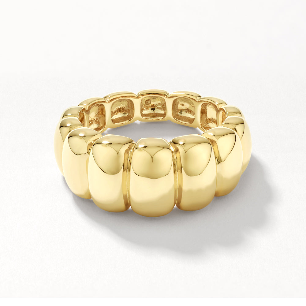 Medley Ring Bubble Dome Ring in Gold