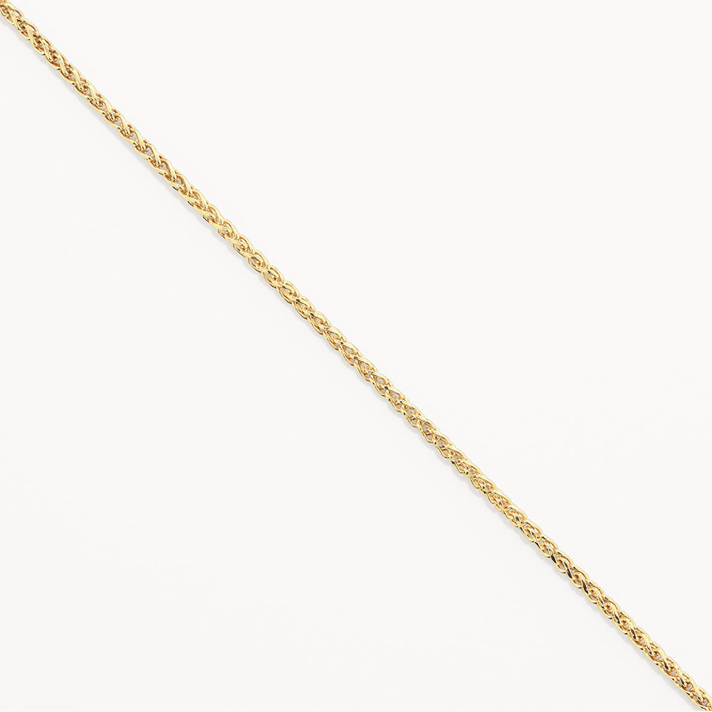 Medley Necklace Cable Knit Chain in Gold