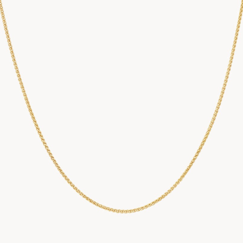 Medley Necklace Cable Knit Chain Necklace in Gold