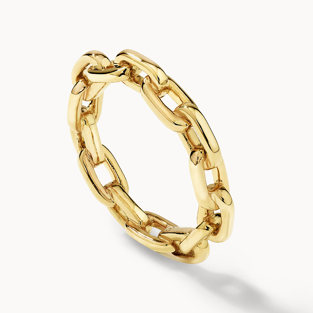 Medley Ring Chain Link Ring in Gold