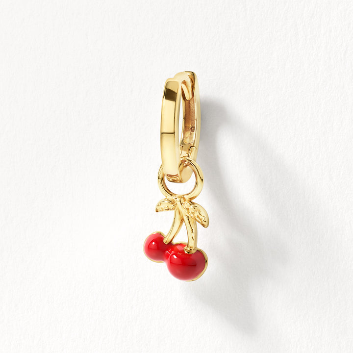 Medley Pendant Cherry Earring Charm in Gold